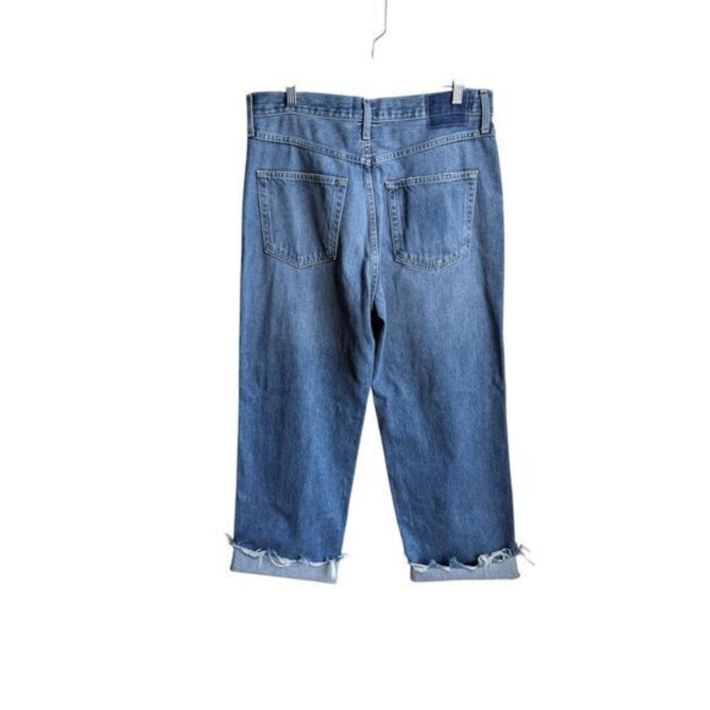 AMO Jeans size 30 Sonia Straight Leg Cuffed Taboo Wash Casual Minimalist Denim - Picture 8 of 12